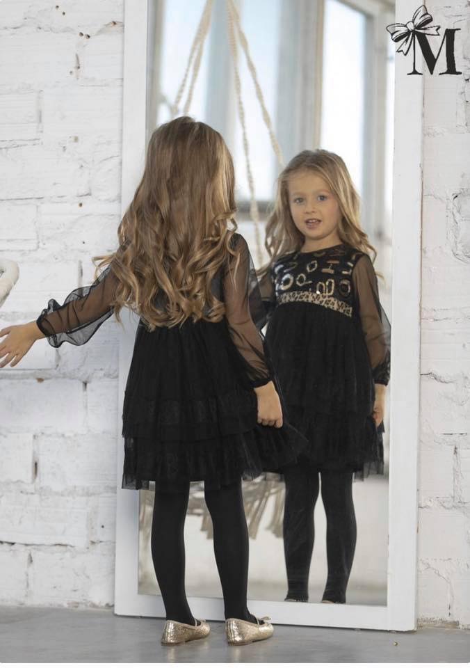 Juoda šventinė suknelė - Image 3