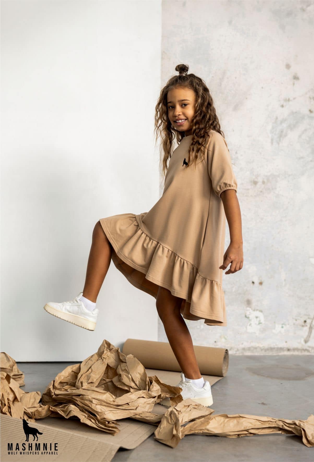 Smėlio spalvos suknelė - Image 2