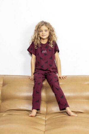 Bordo pižama mergaitėm