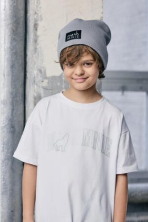 Pilka dvigubo trikotažo kepurė