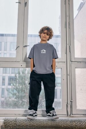 Juodos kelnės su kišenėmis